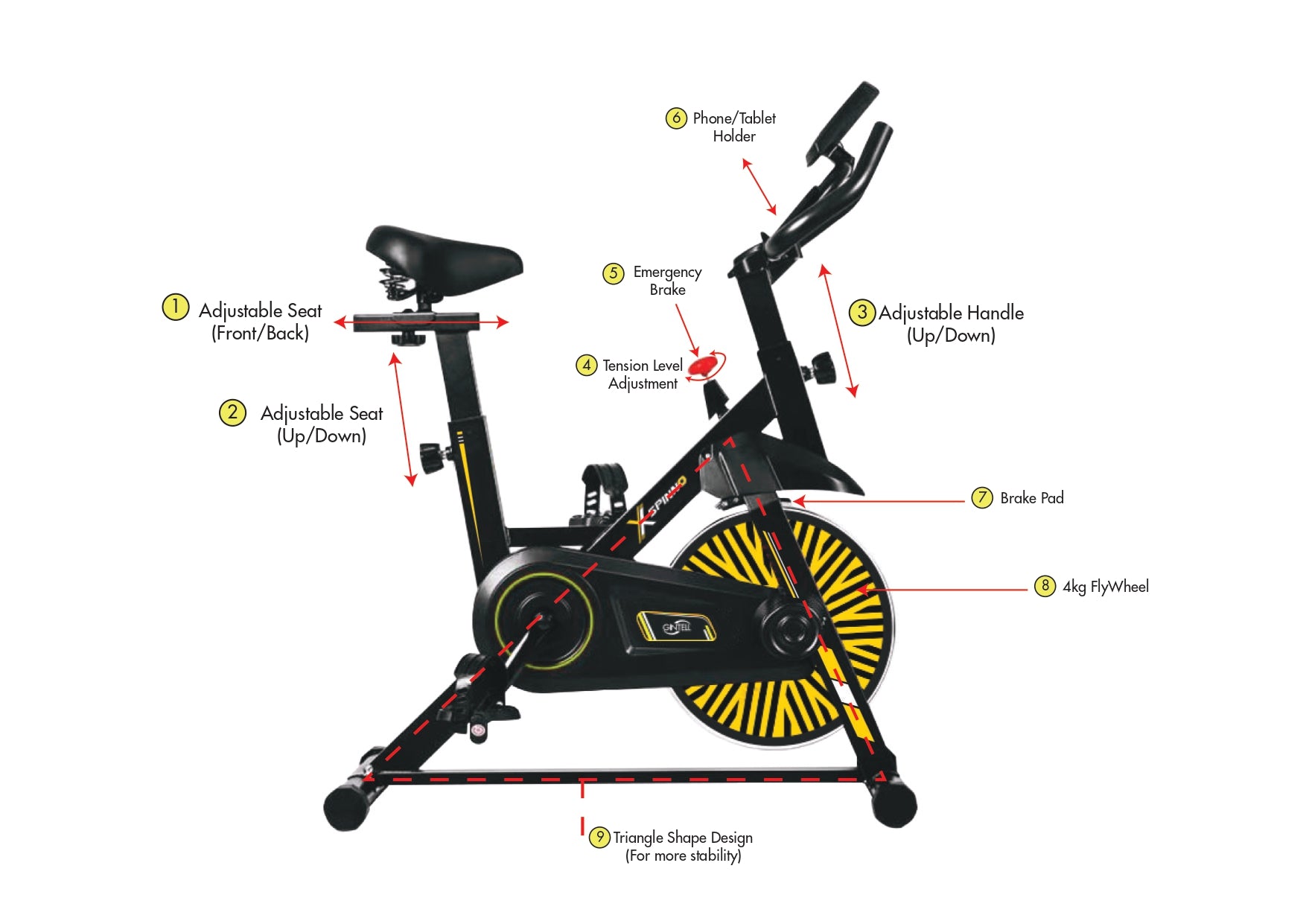 X-Spinno Spinning Bike (Magnum)
