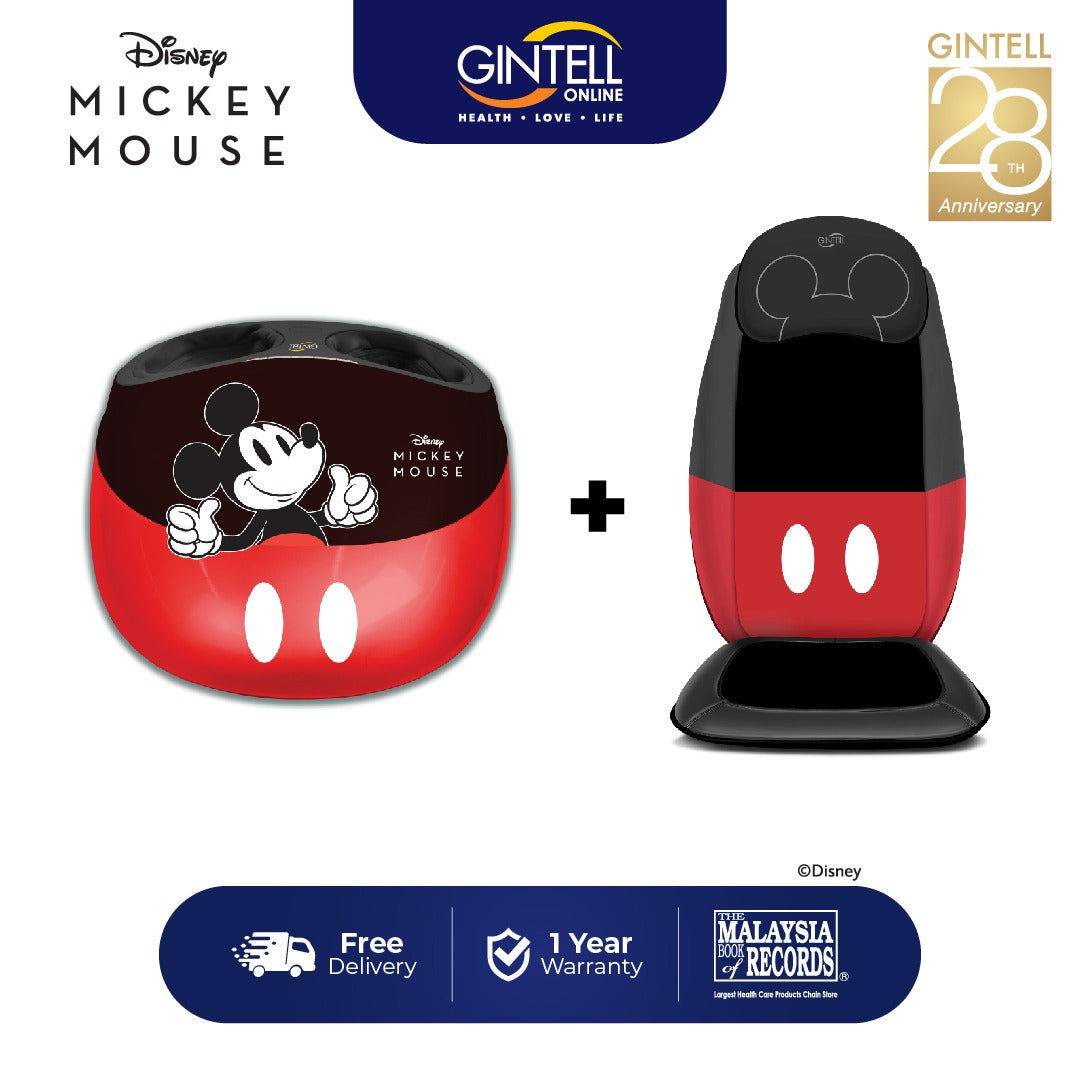 Mickey Mouse Cushion + Foot Massager Package