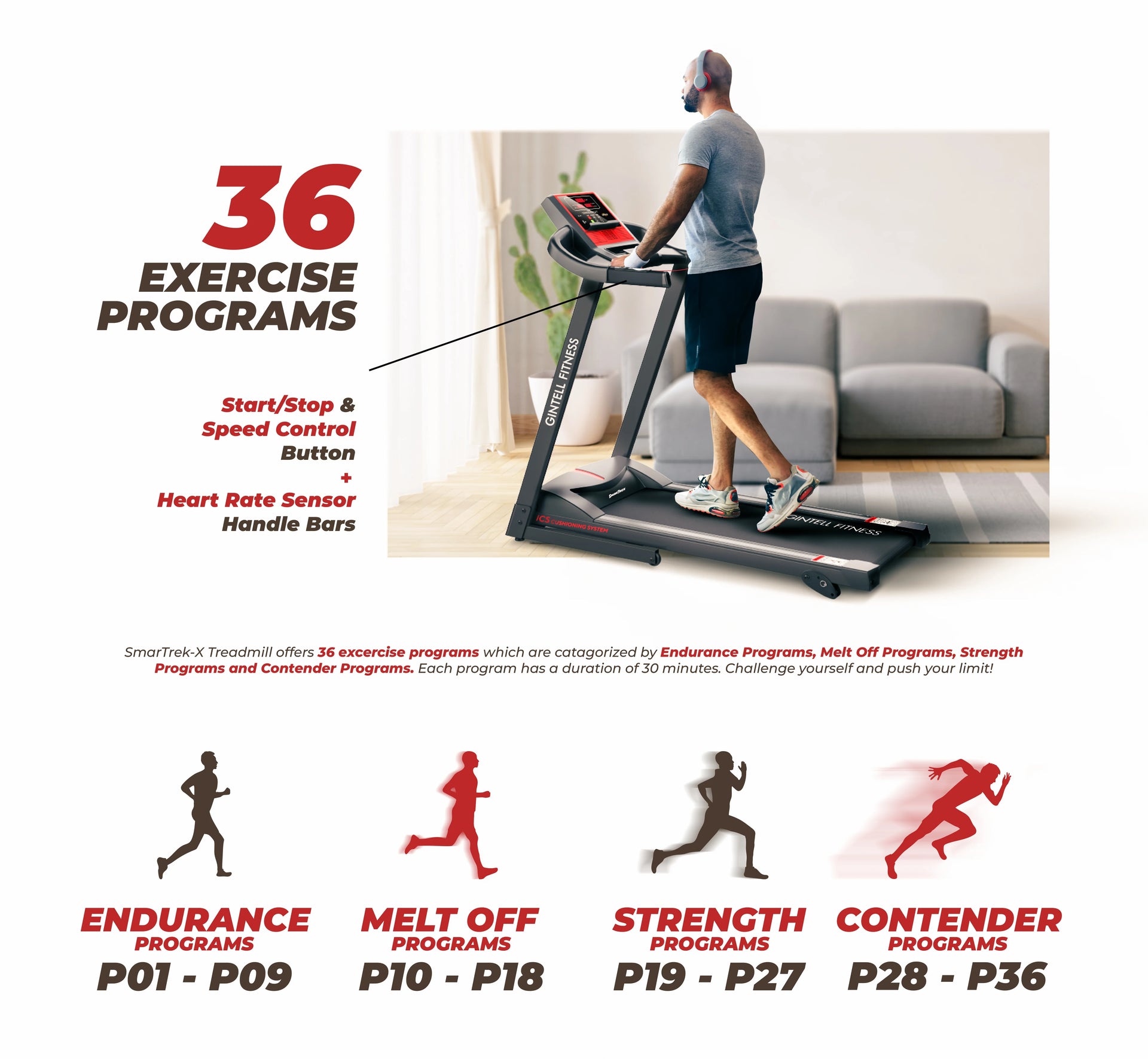 Treadmill with programs hotsell