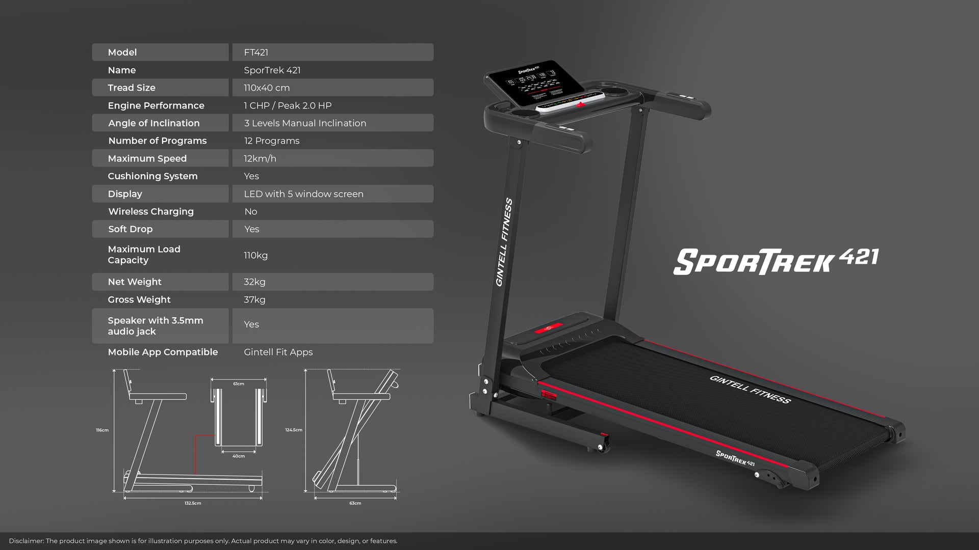 SporTREK Treadmill FT421