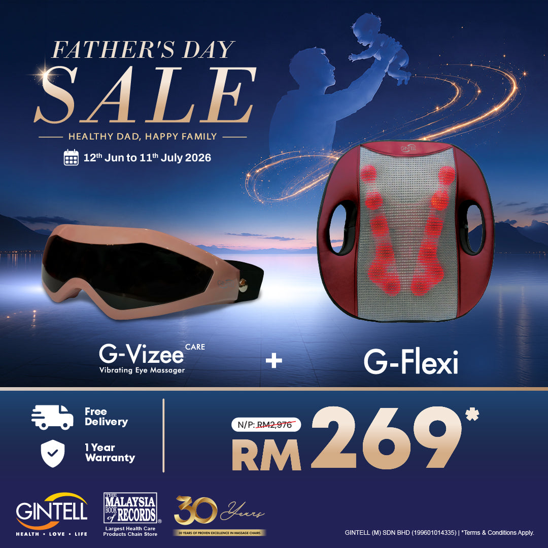 G-Vizee Care + G-Flexi Portable Massage Cushion Bundle