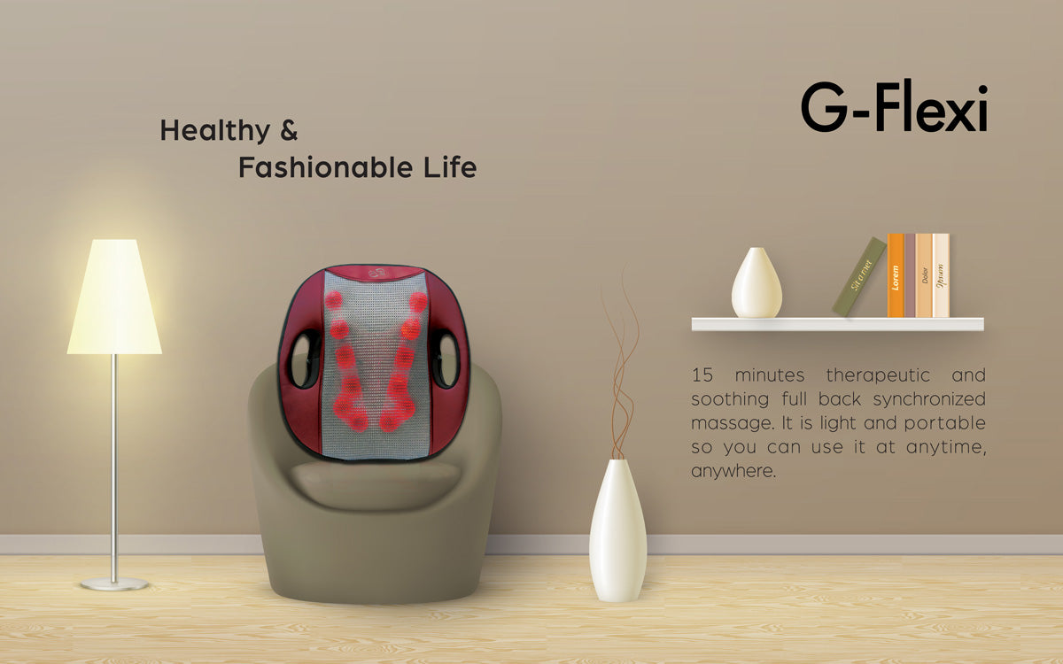 G-Vizee Care + G-Flexi Portable Massage Cushion Bundle