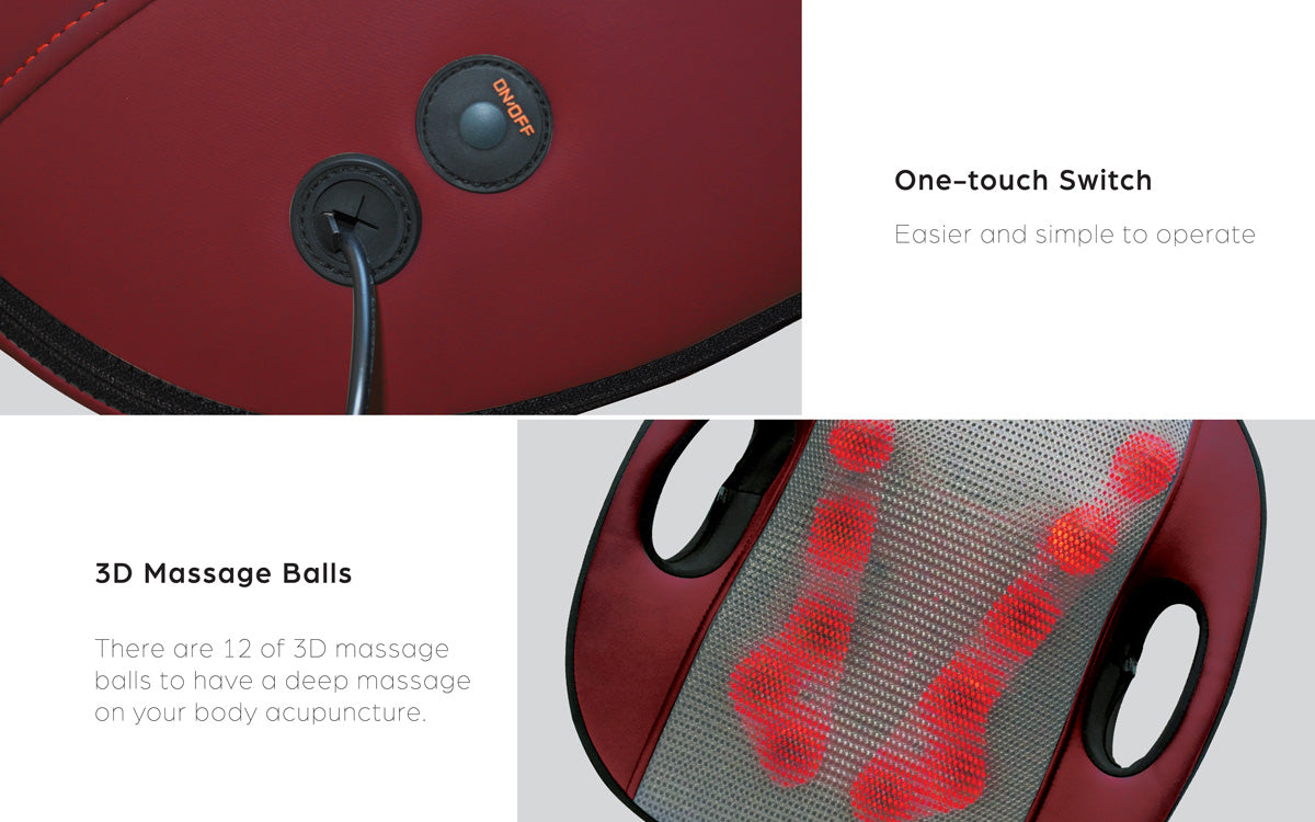 G-Vizee Care + G-Flexi Portable Massage Cushion Bundle
