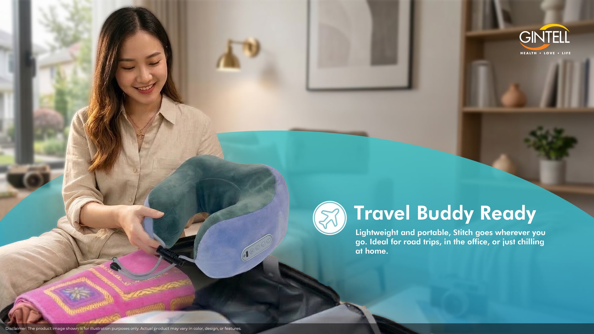 Neck Pillow Portable Massager (GINTELL X Michelle)