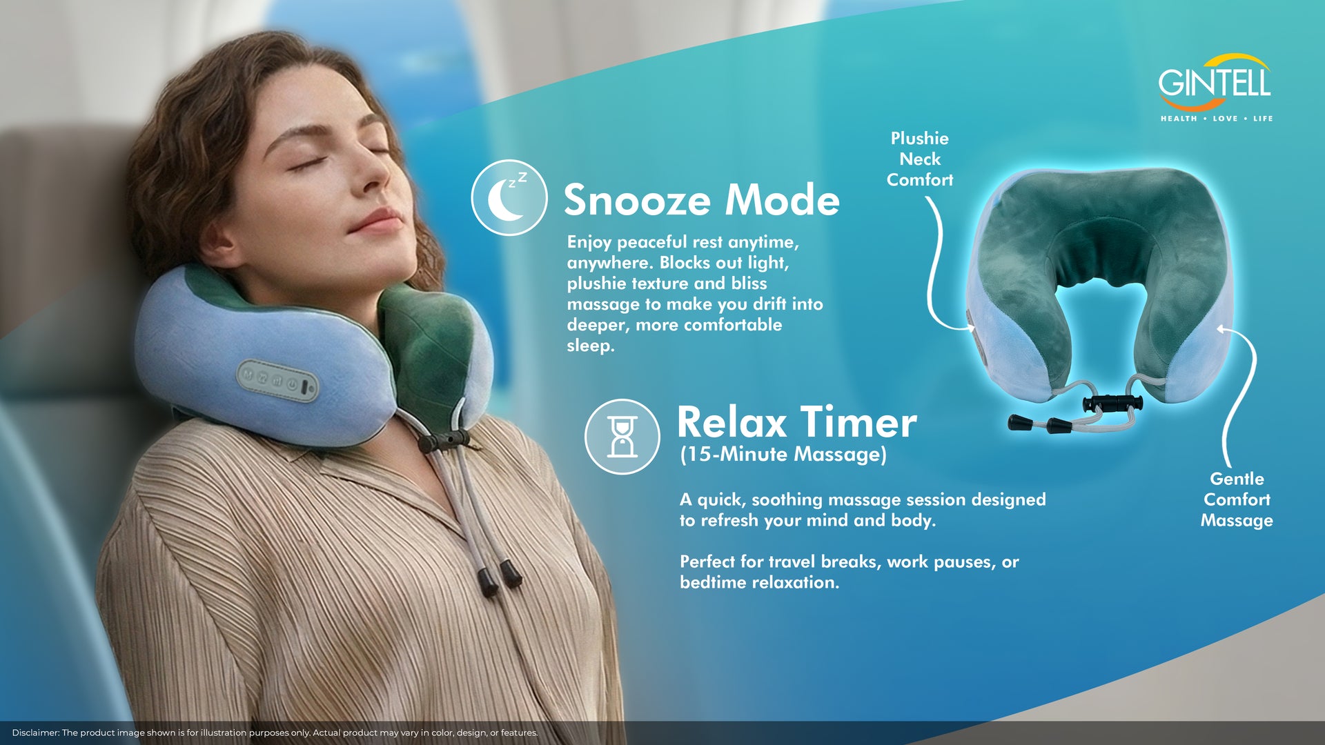 Neck Pillow Portable Massager (GINTELL X Michelle)