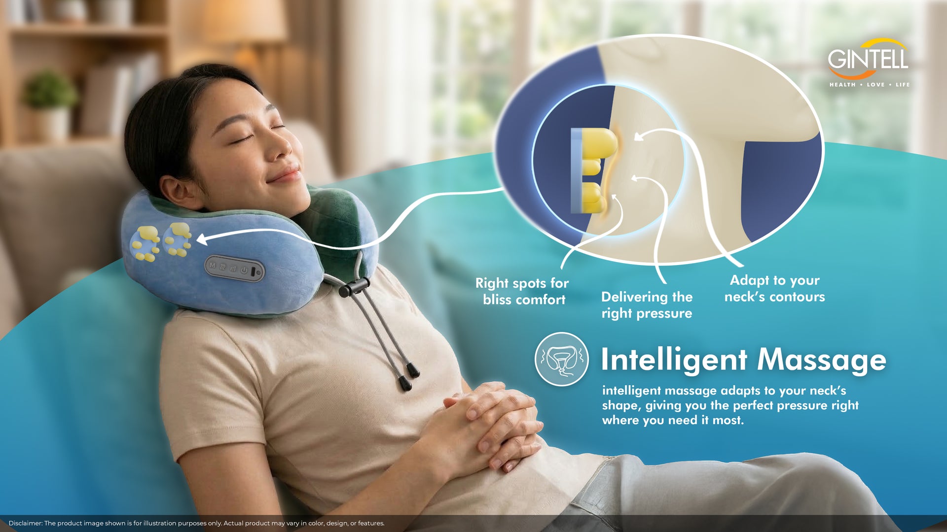 Neck Pillow Portable Massager (GINTELL X Michelle)