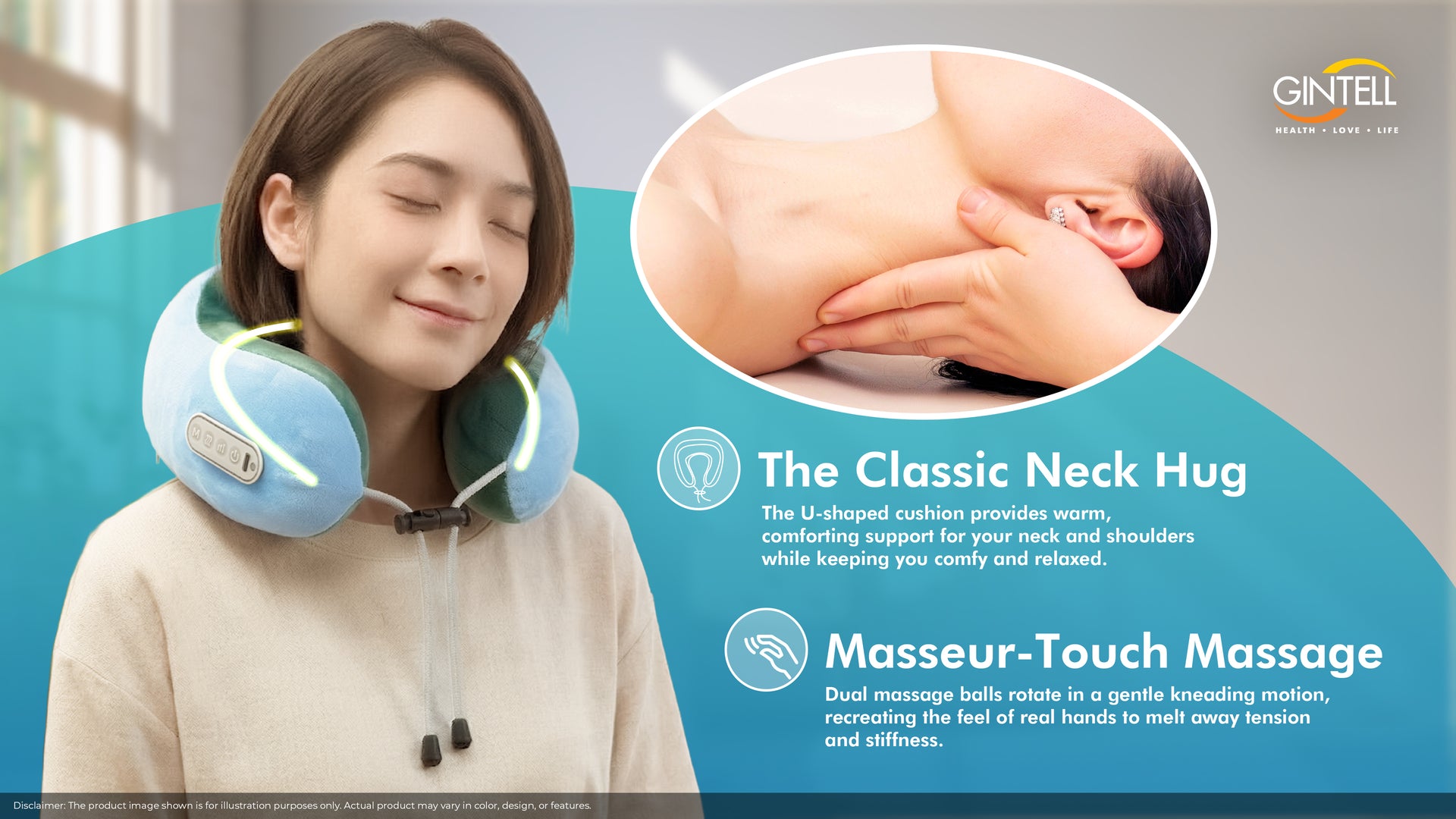 Neck Pillow Portable Massager (GINTELL X Michelle)