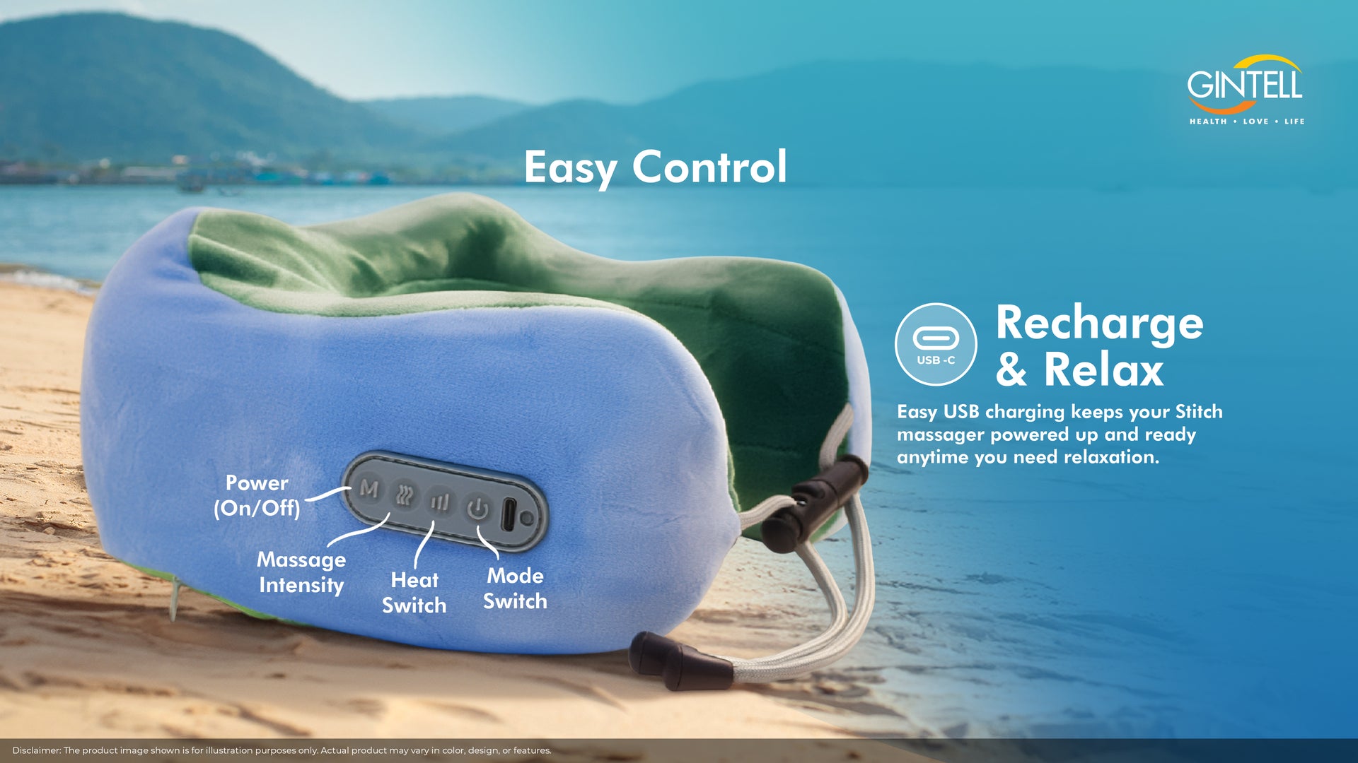 Neck Pillow Portable Massager (GINTELL X Michelle)