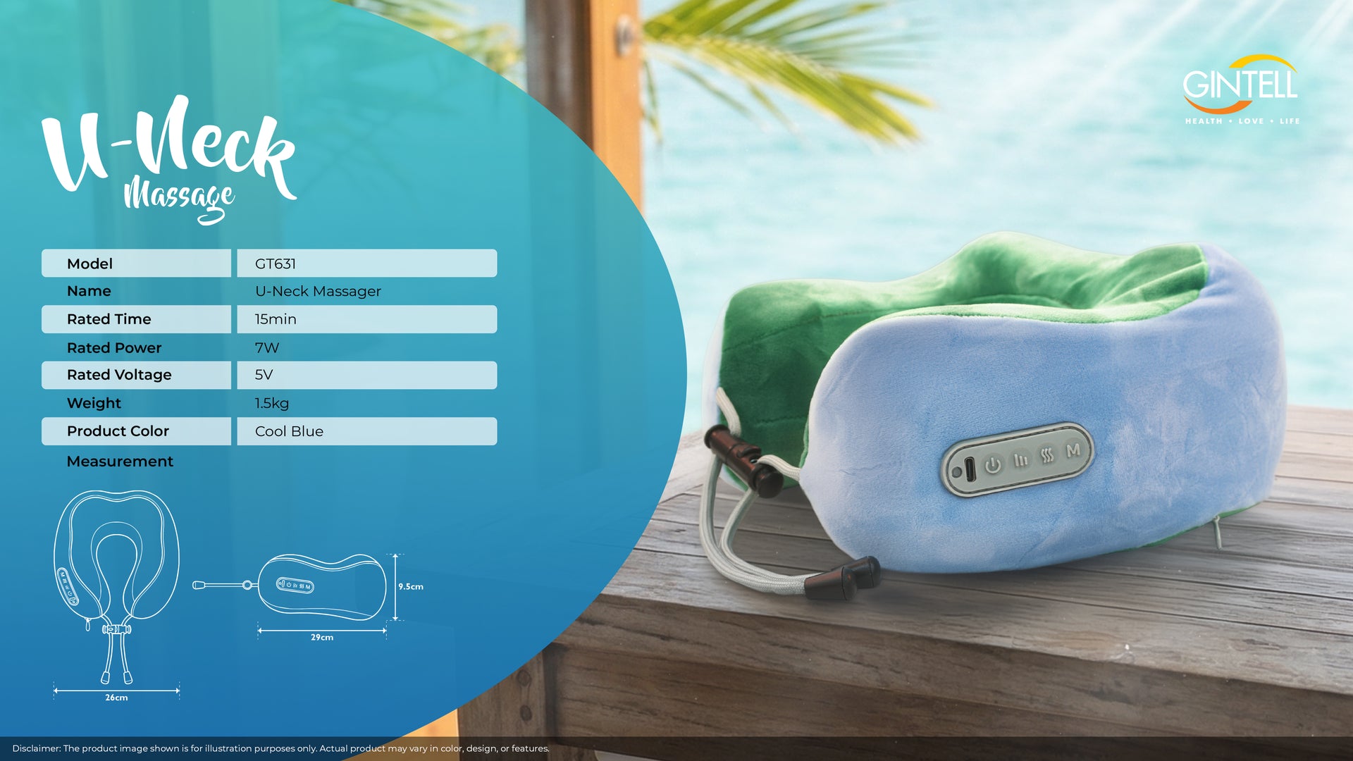 Neck Pillow Portable Massager (GINTELL X Michelle)