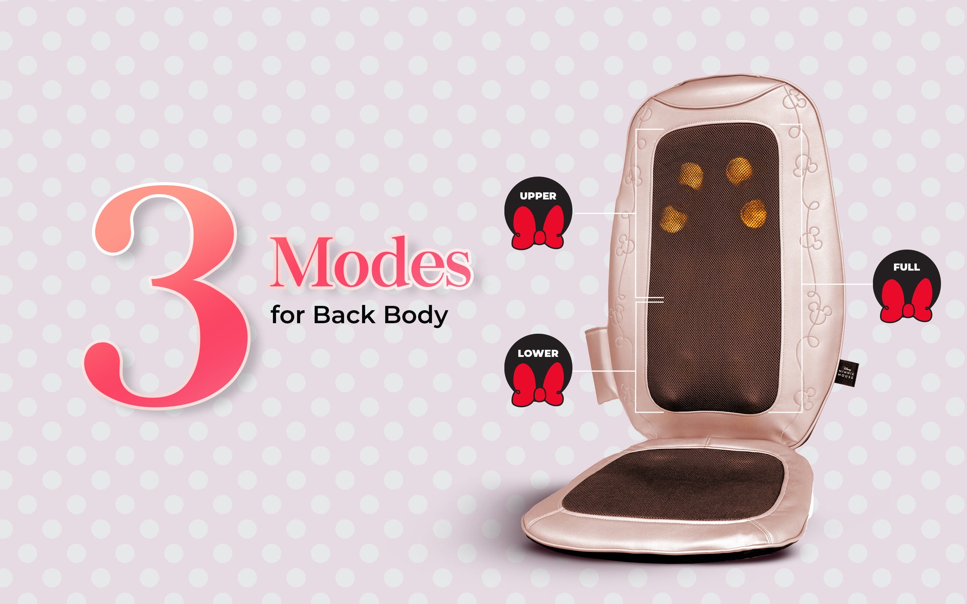 G-Beetle Class + Minnie Mouse Massage Cushion Bundle