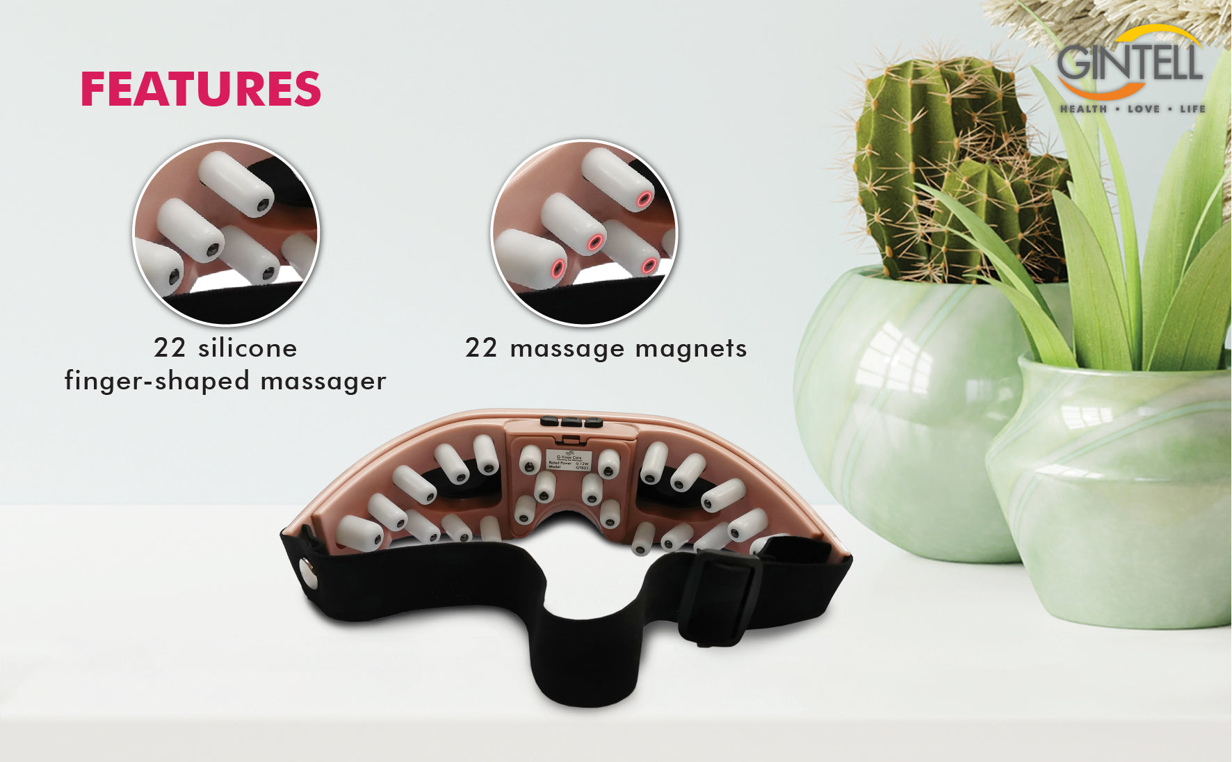 G-Vizee Care + G-Flexi Portable Massage Cushion Bundle