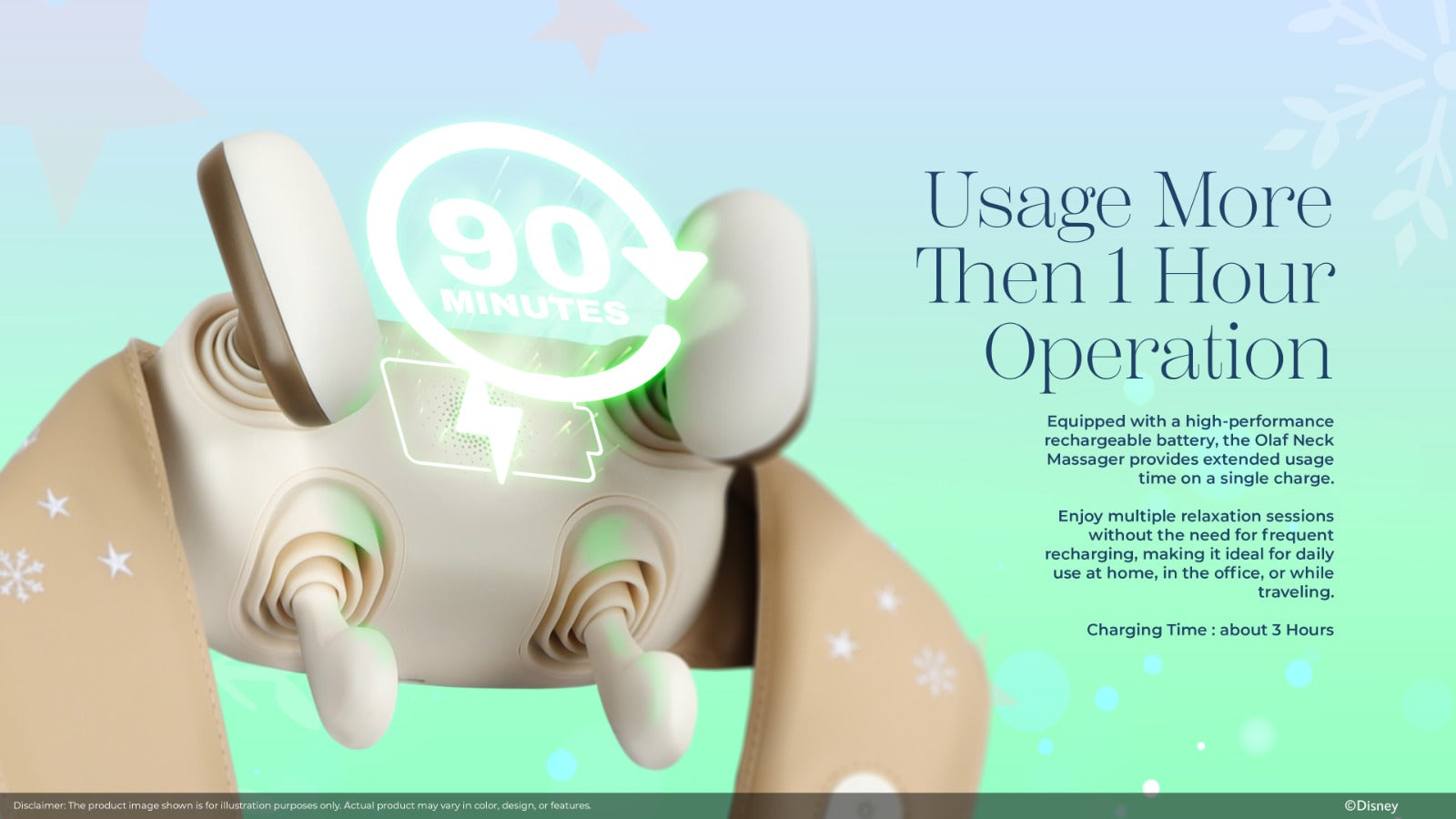 Disney Olaf Neck and Shoulder Massager