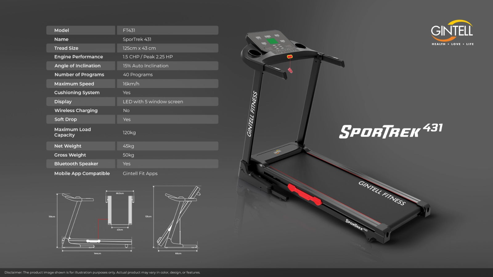 Sportrek FT431 Treadmill