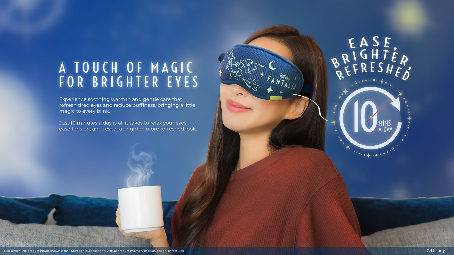 GINTELL Mickey Fantasia Eye Massager (Special Edition)