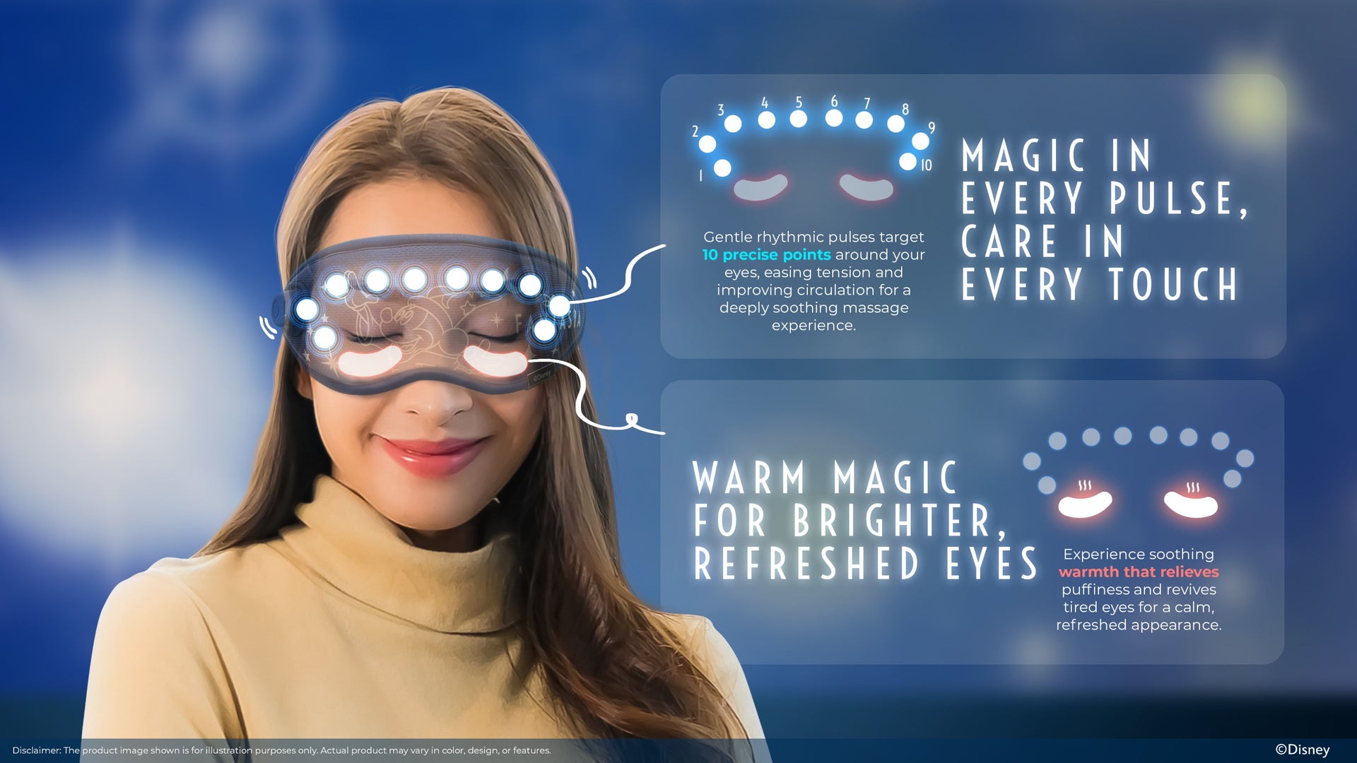 GINTELL Mickey Fantasia Eye Massager (Special Edition)