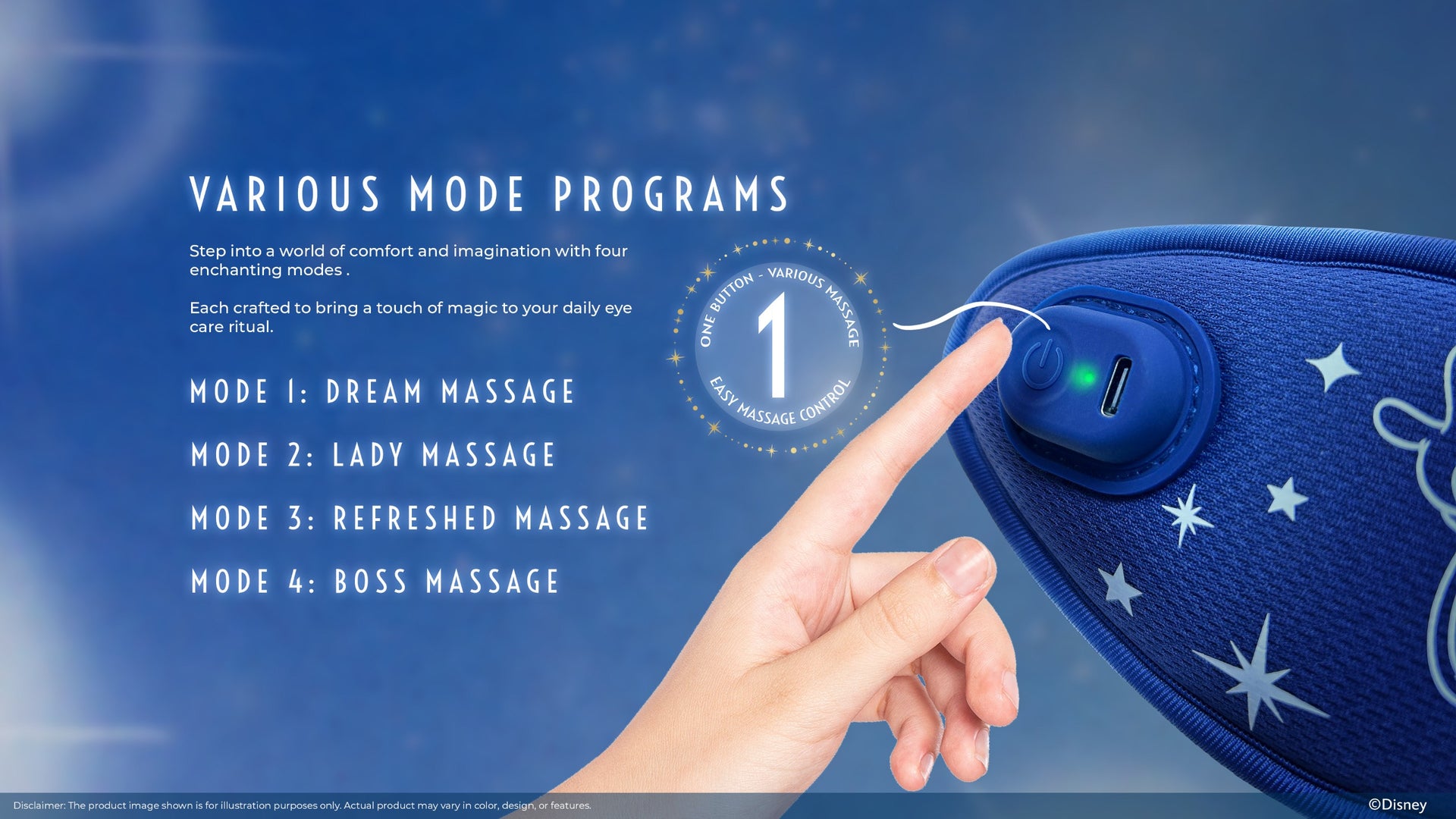 GINTELL Mickey Fantasia Eye Massager (Special Edition)