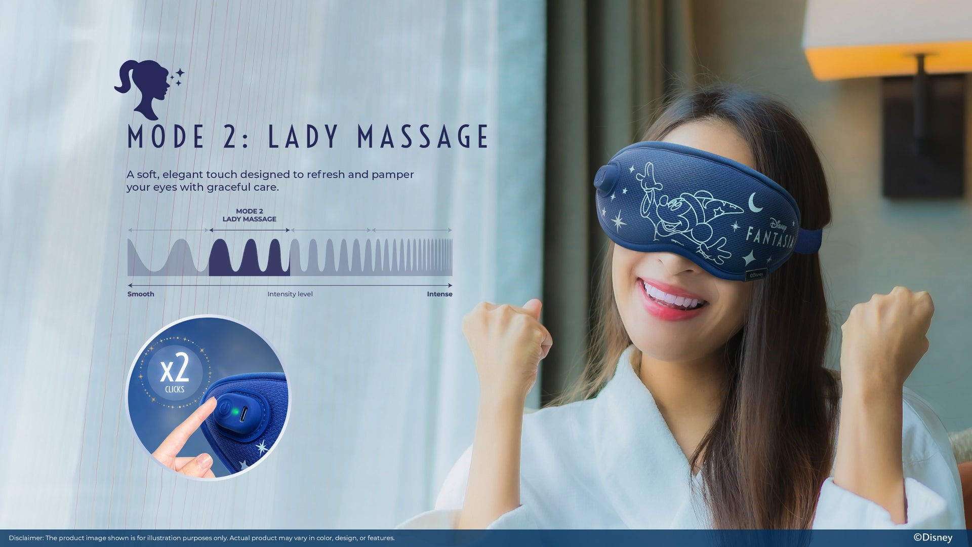 GINTELL Mickey Fantasia Eye Massager (Special Edition)