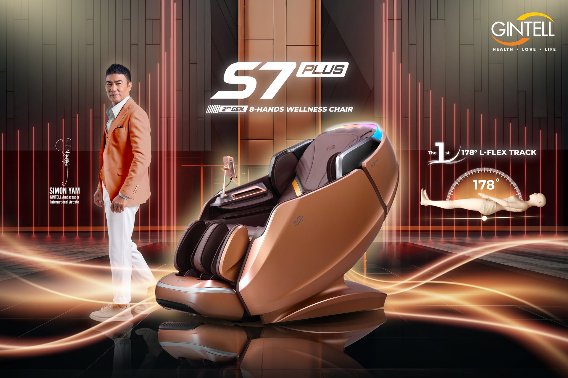 S7 Plus 2nd Gen 8-Hands Wellness Chair | GINTELL – GINTELL